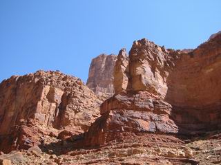 One side of the canyon.